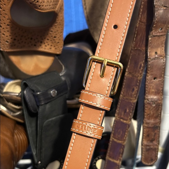 Celine Tan and Black Monogram Men's Bag - Picture 4 of 10